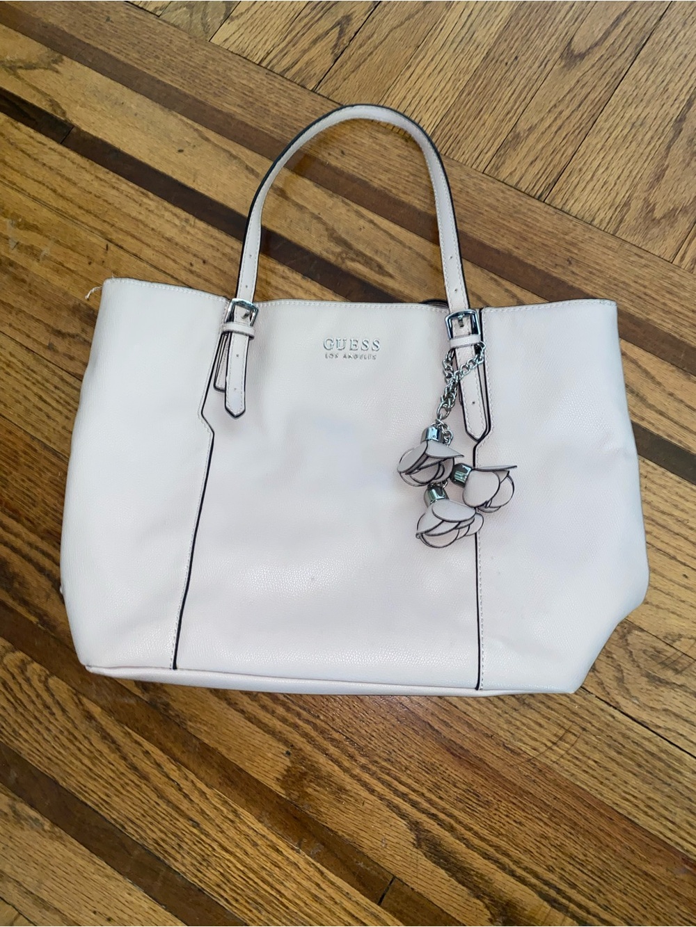 GUESS Los Angeles Light Pink Tote Bag